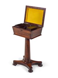 A Regency Mahogany Tea Poy