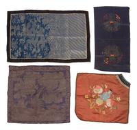 Four Chinese Textile Panels