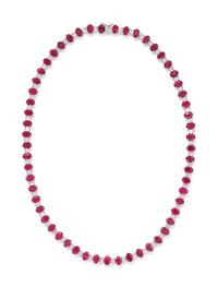 RUBY AND DIAMOND NECKLACE