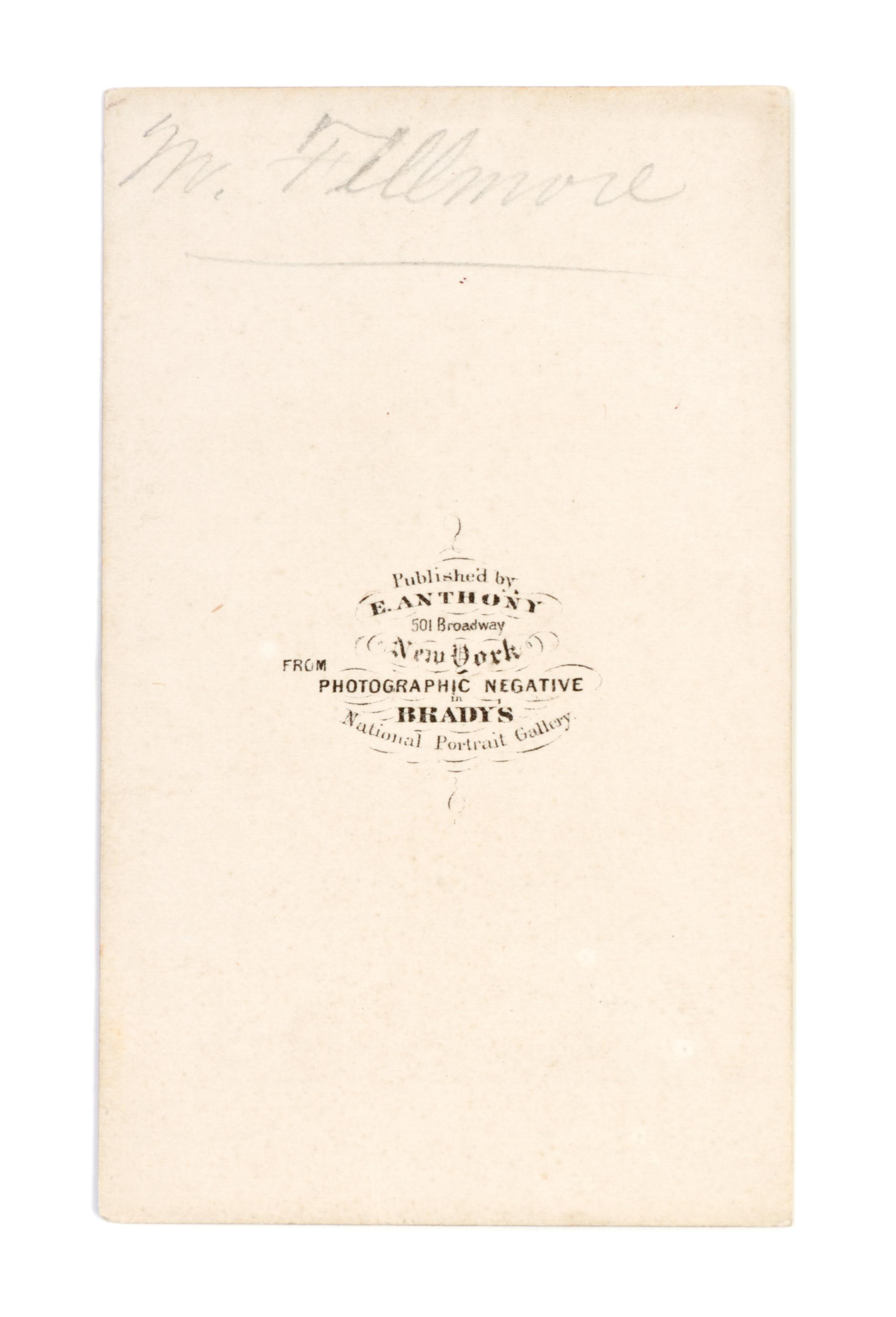 (FILLMORE, MILLARD) Reports of Explorations and Surveys... Washington, 1855. Vol. 1 only. Signed by Fillmore, with CDV laid in.