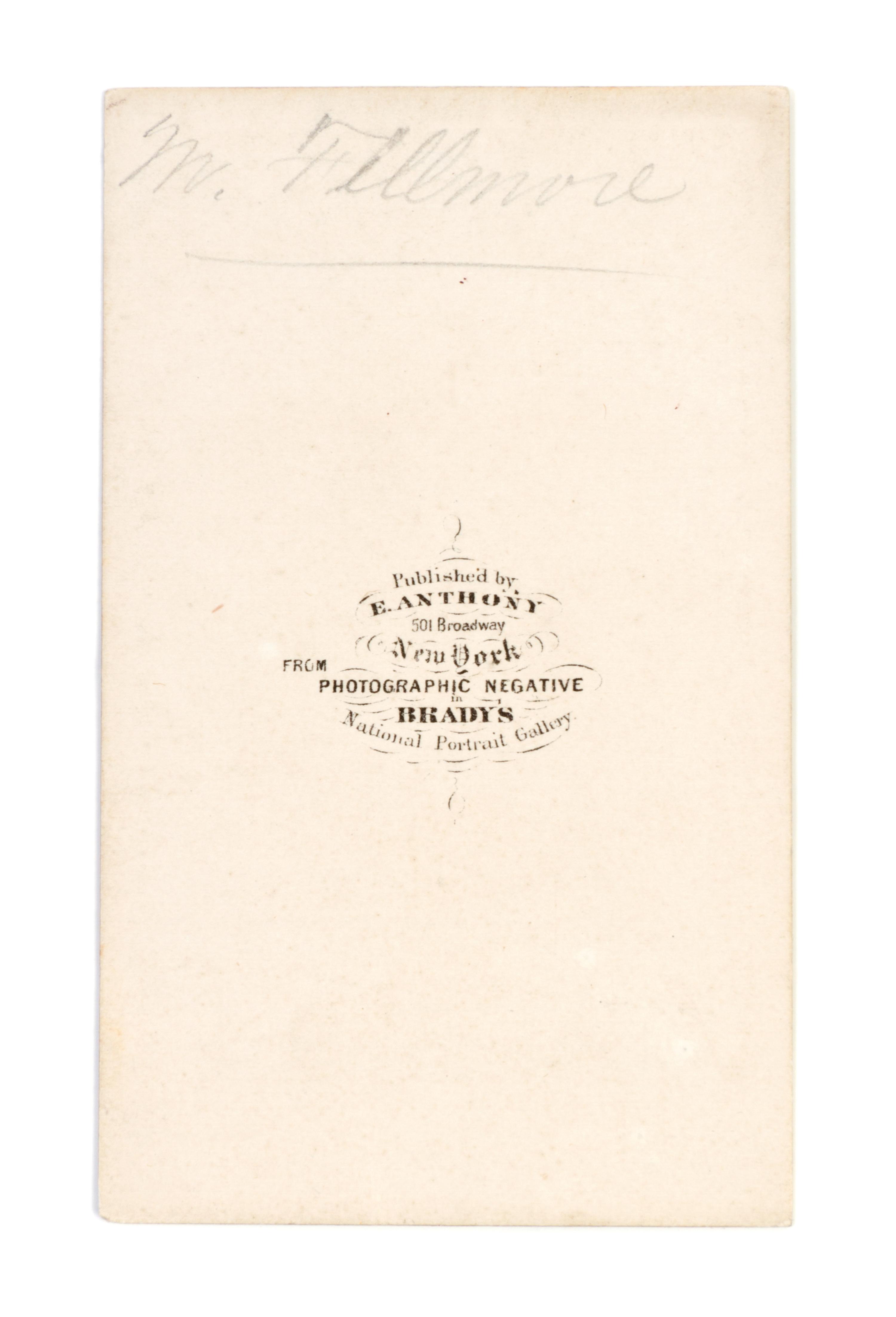 (FILLMORE, MILLARD) Reports of Explorations and Surveys... Washington, 1855. Vol. 1 only. Signed by Fillmore, with CDV laid in.