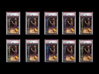 A Collection of 10 1996 Stadium Club Rookies 2 R9 Kobe Bryant Rookie Cards (PSA 8 NM-MT))