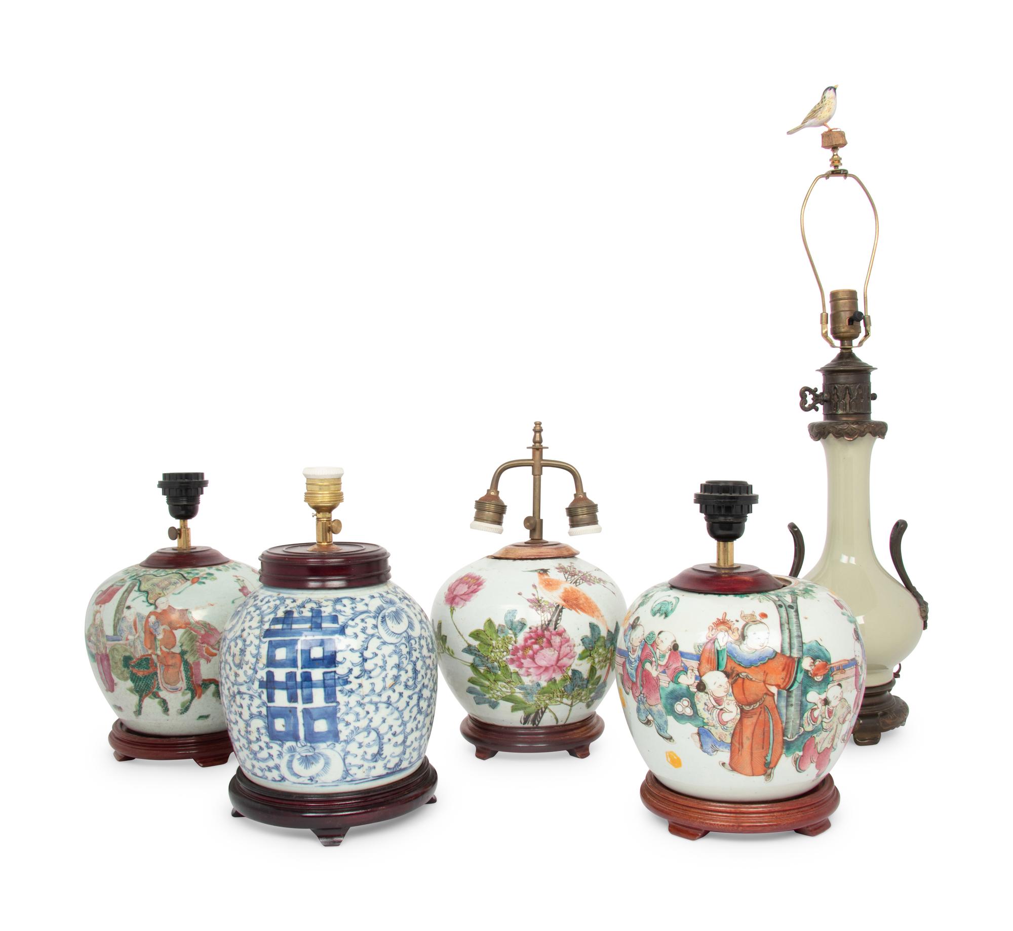 Five Chinese Porcelain Vessels