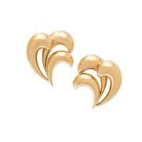 YELLOW GOLD EARCLIPS