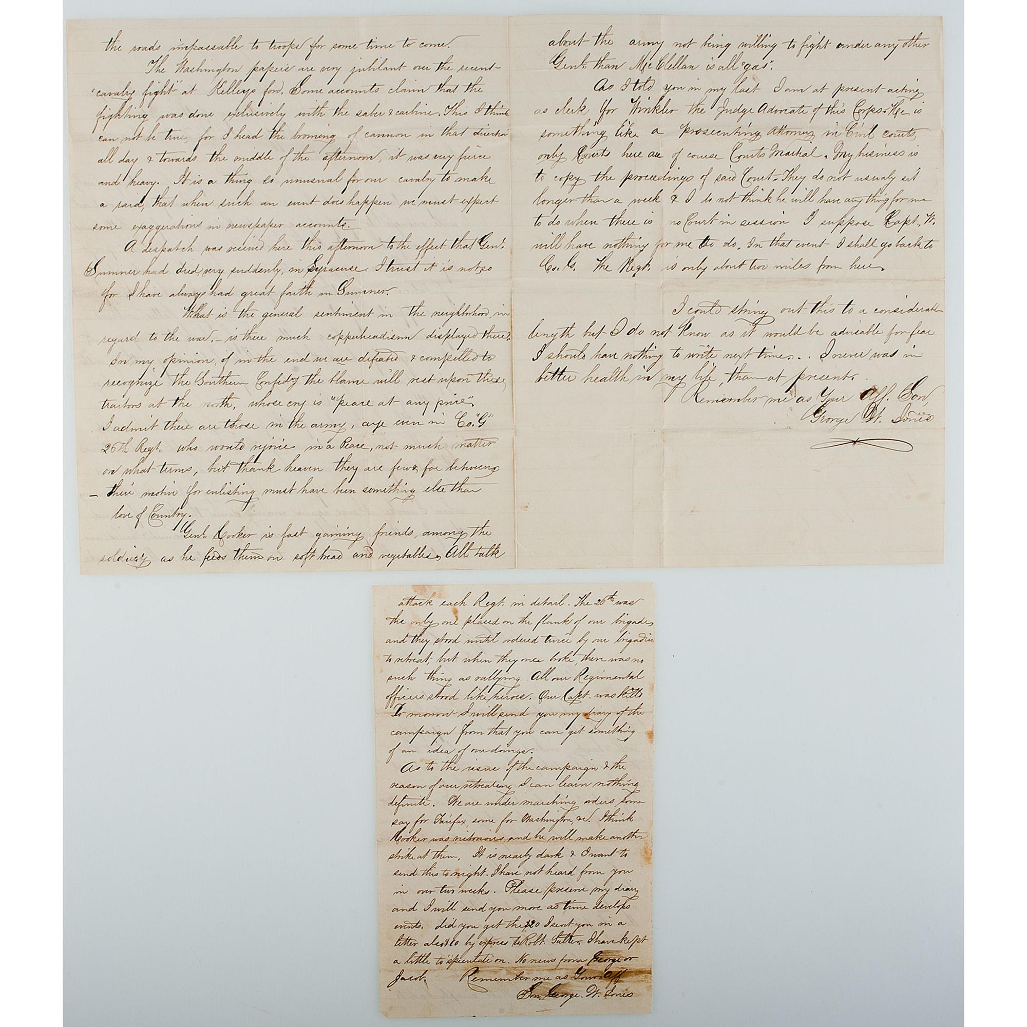Civil War Archive of George W. Jones, 26th Wisconsin Infantry