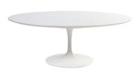 An Eero Saarinen Tulip Low Table Height 16 x length 42 x width 27 1/2 inches.