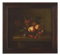 Mixed Fruits and Flowers (a pair of paintings)