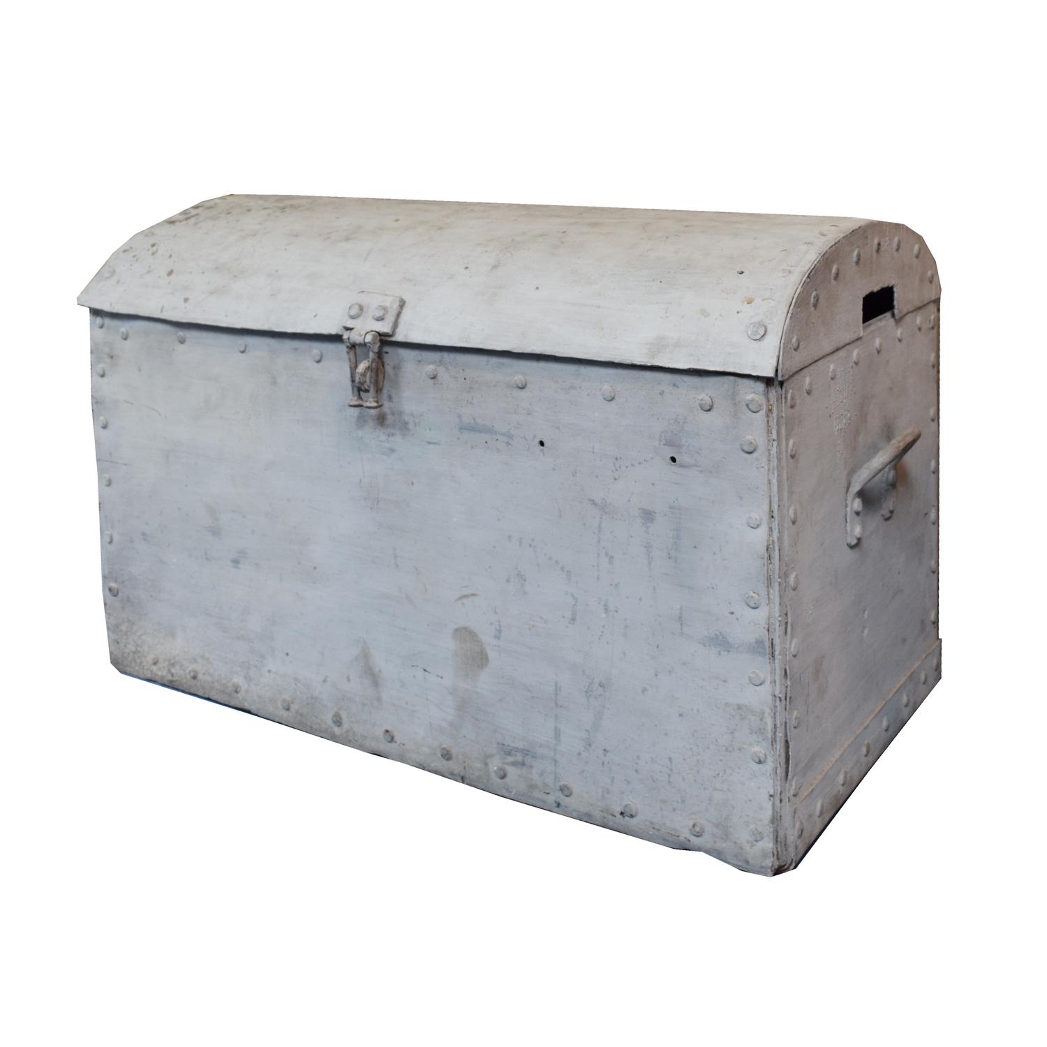 A Wrought Iron Trunk 36 " W x 18" D x 23" H — Argentina, Early 20th Century