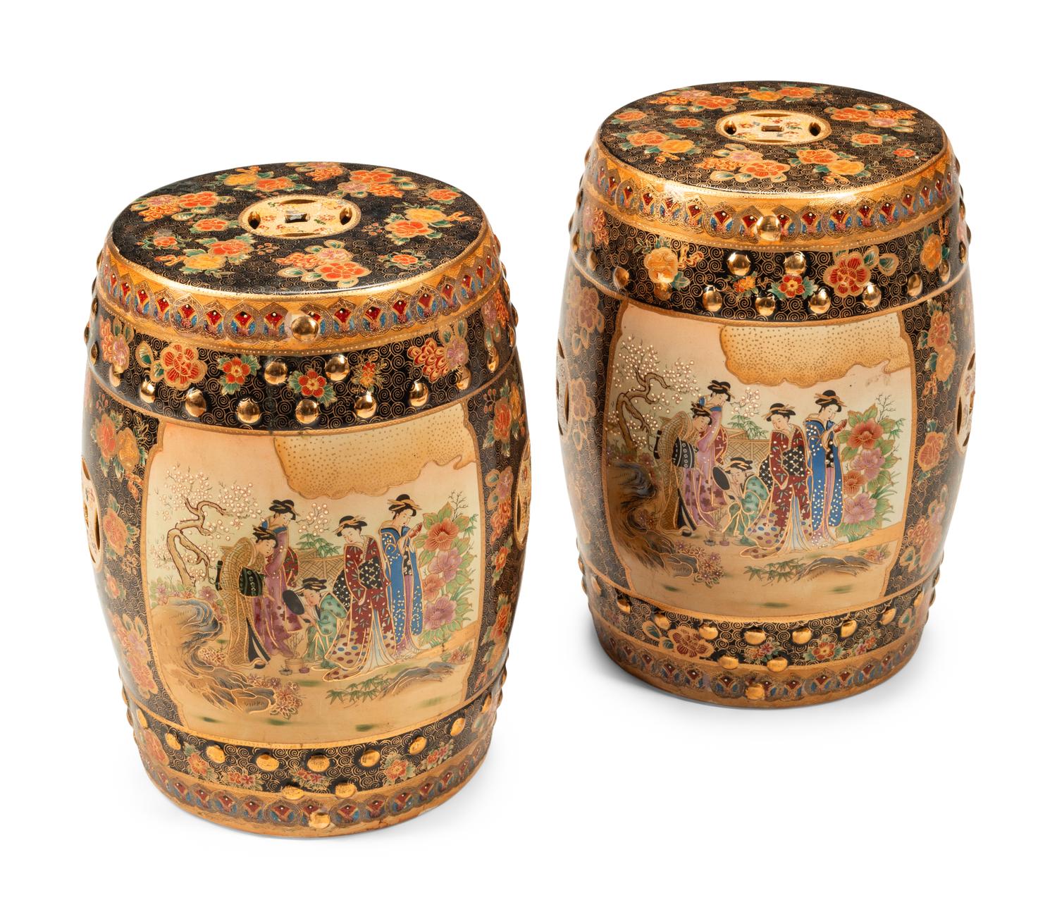 A Pair of Chinese Porcelain Garden Seats