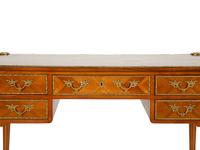 A Louis XVI Style Gilt-Bronze Mounted Mahogany Bureau Plat