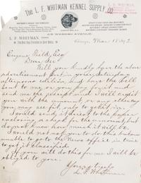 (CHICAGO; FIELD, EUGENE) Archive of coorespondence, 62 items total.