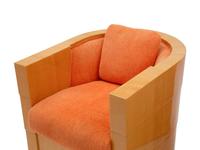A Pair of Enrique Garcel Satinwood Club Chairs