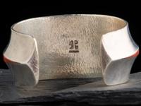 Sterling Silver and Inlay Cuff Bracelet