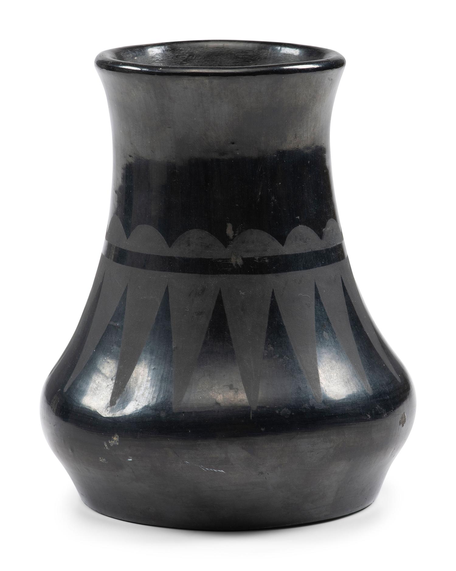 Blackware Pottery Vase, 1920-1925