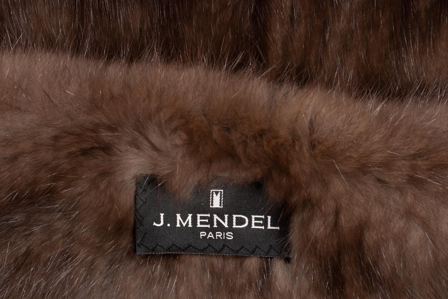 J. Mendel Knit Sable Fur Wrap