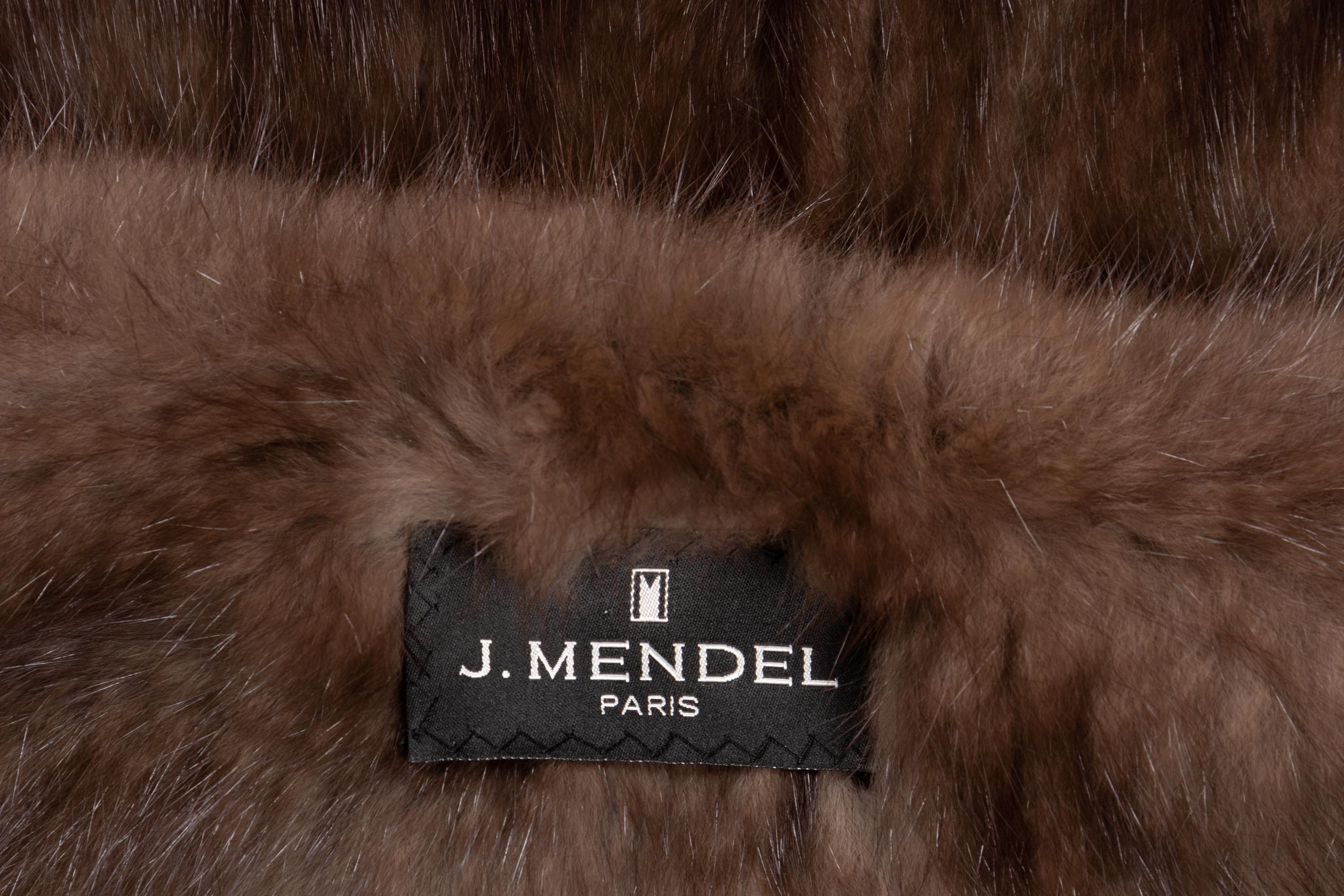 J. Mendel Knit Sable Fur Wrap