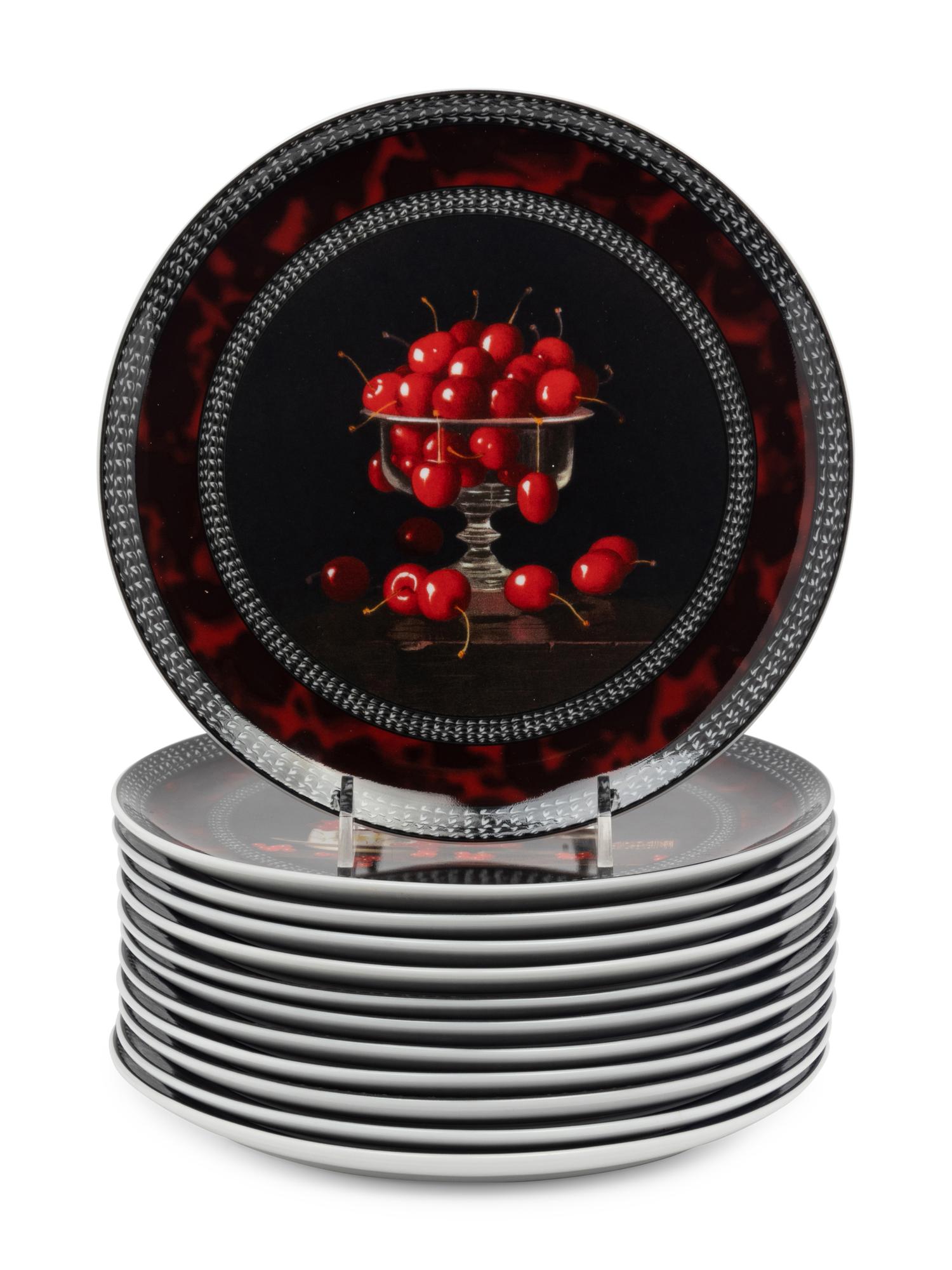 A Porcelain Dessert Service by Jean-Claude Chauray for Bernardaud Limoges