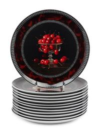 A Porcelain Dessert Service by Jean-Claude Chauray for Bernardaud Limoges