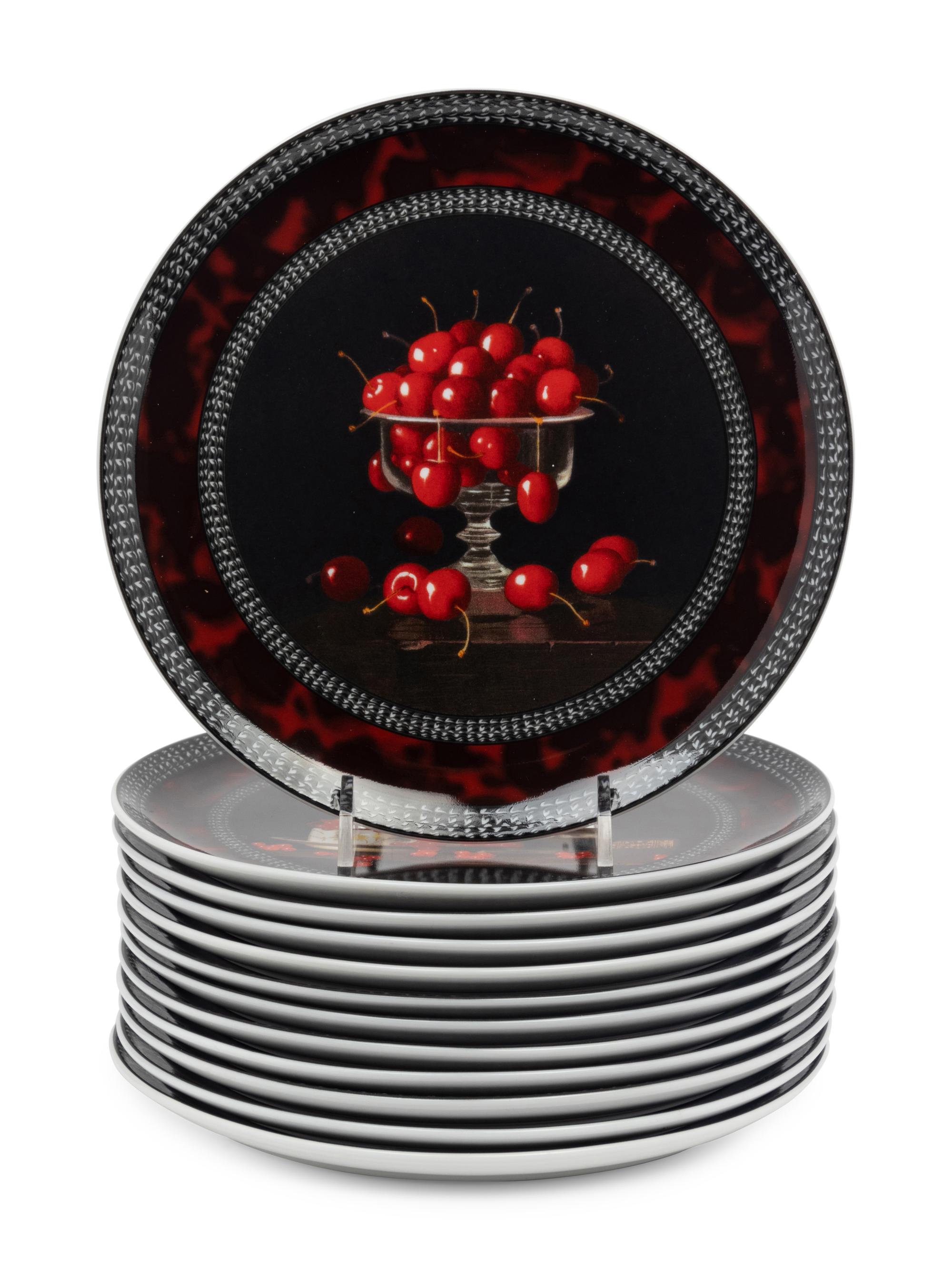 A Porcelain Dessert Service by Jean-Claude Chauray for Bernardaud Limoges