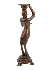 A Venetian Carved Walnut Figural Stand