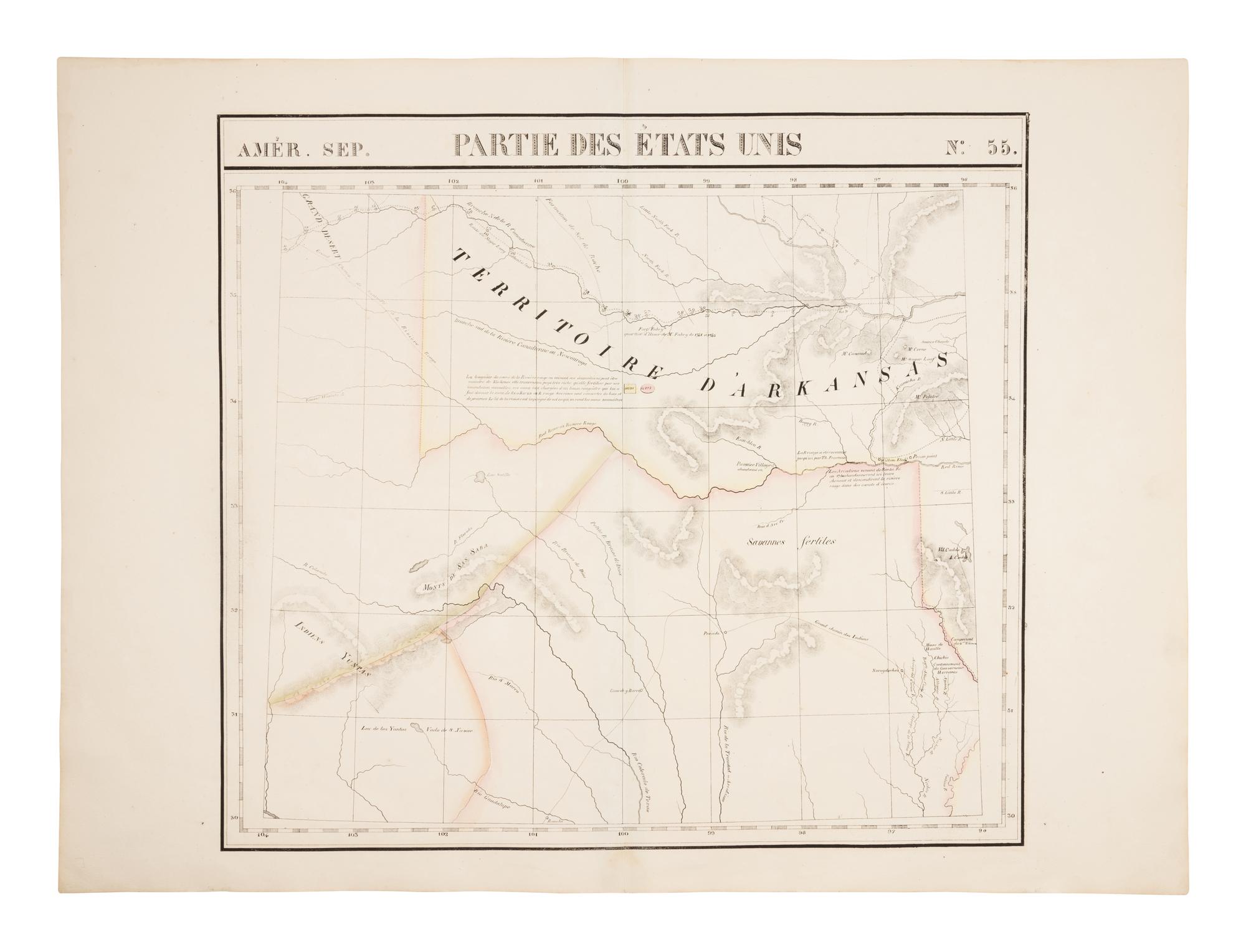 VANDERMAELEN, Philippe Marie Guillaume (1795-1869). 5 large-scale colonial maps of Texas. [Brussels]: H. Ode, April & June, 1825.