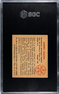 A Group of 1950 and 1951 Bowman Sammy Baugh Football Cards No. 100 (SGC 5 EX)
