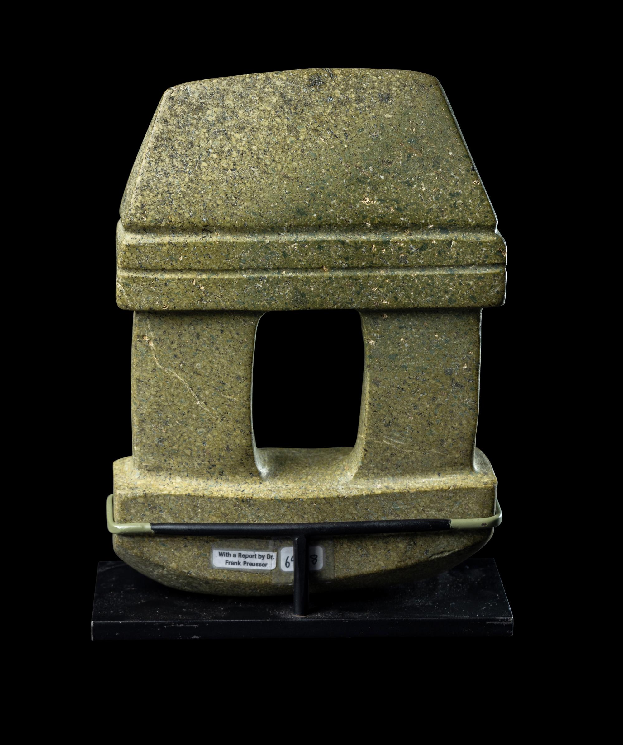 A Mezcala Diorite Temple Model