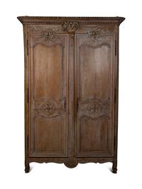 A Louis XVI Cerused Oak Armoire