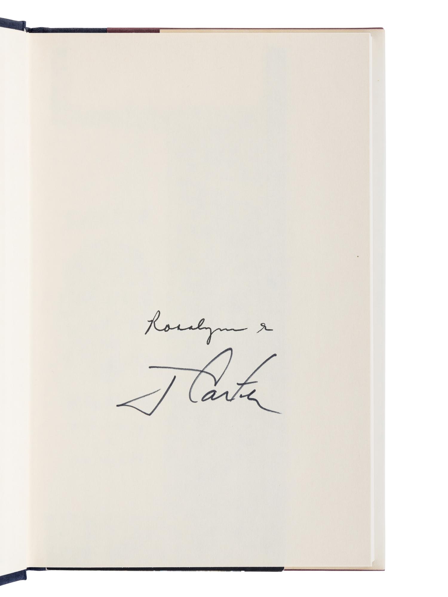 CARTER, Jimmy (b. 1924). A group of 7 FIRST EDITIONS by Carter, ALL SIGNED, comprising: