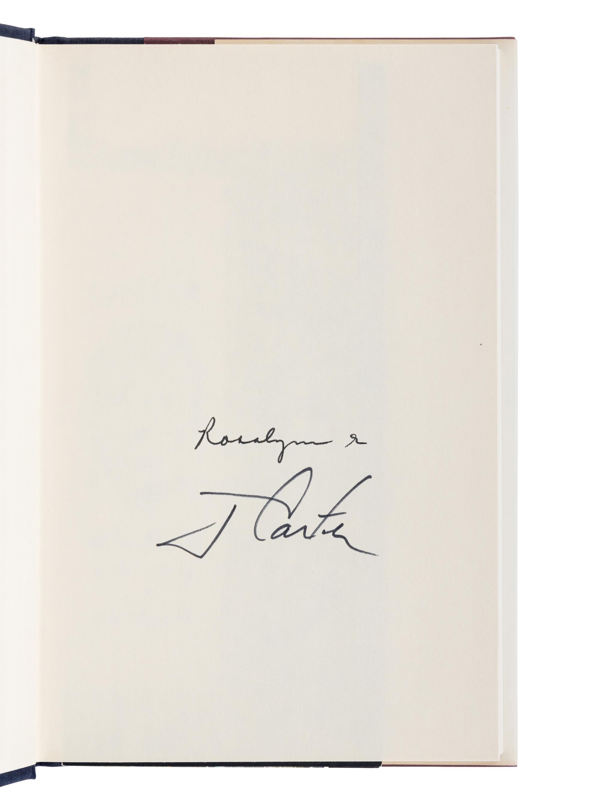 CARTER, Jimmy (b. 1924). A group of 7 FIRST EDITIONS by Carter, ALL SIGNED, comprising: