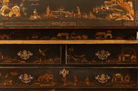 A George II Style Chinoiserie Lacquered Secretary Bookcase
