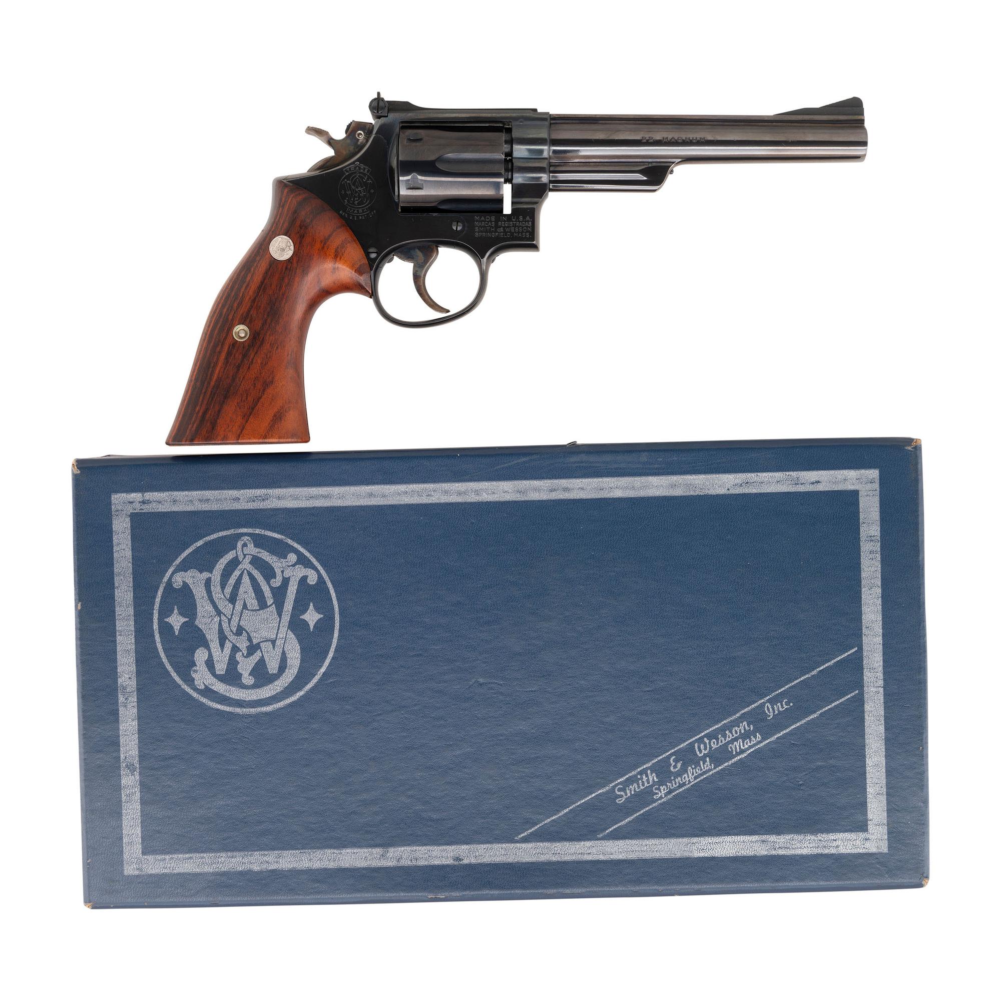 **Smith & Wesson Model 53 .22 Remington Jet Revolver in Factory Box with Chamber Inserts