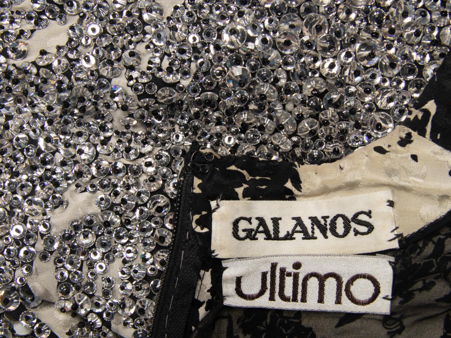Galanos Beaded Evening Gown