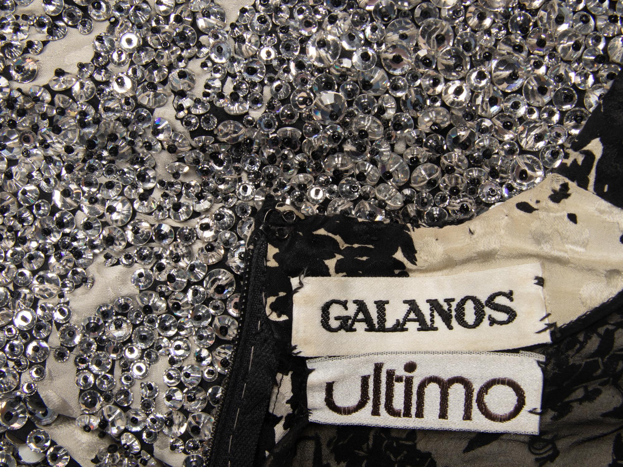 Galanos Beaded Evening Gown