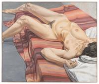 Nude on Striped Drape, 1967