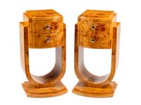 A Pair of Art Deco Style Two-Drawer Night Stands