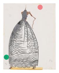 Two Alber Elbaz for Geoffrey Beene Fashion Illustrations, c.1991