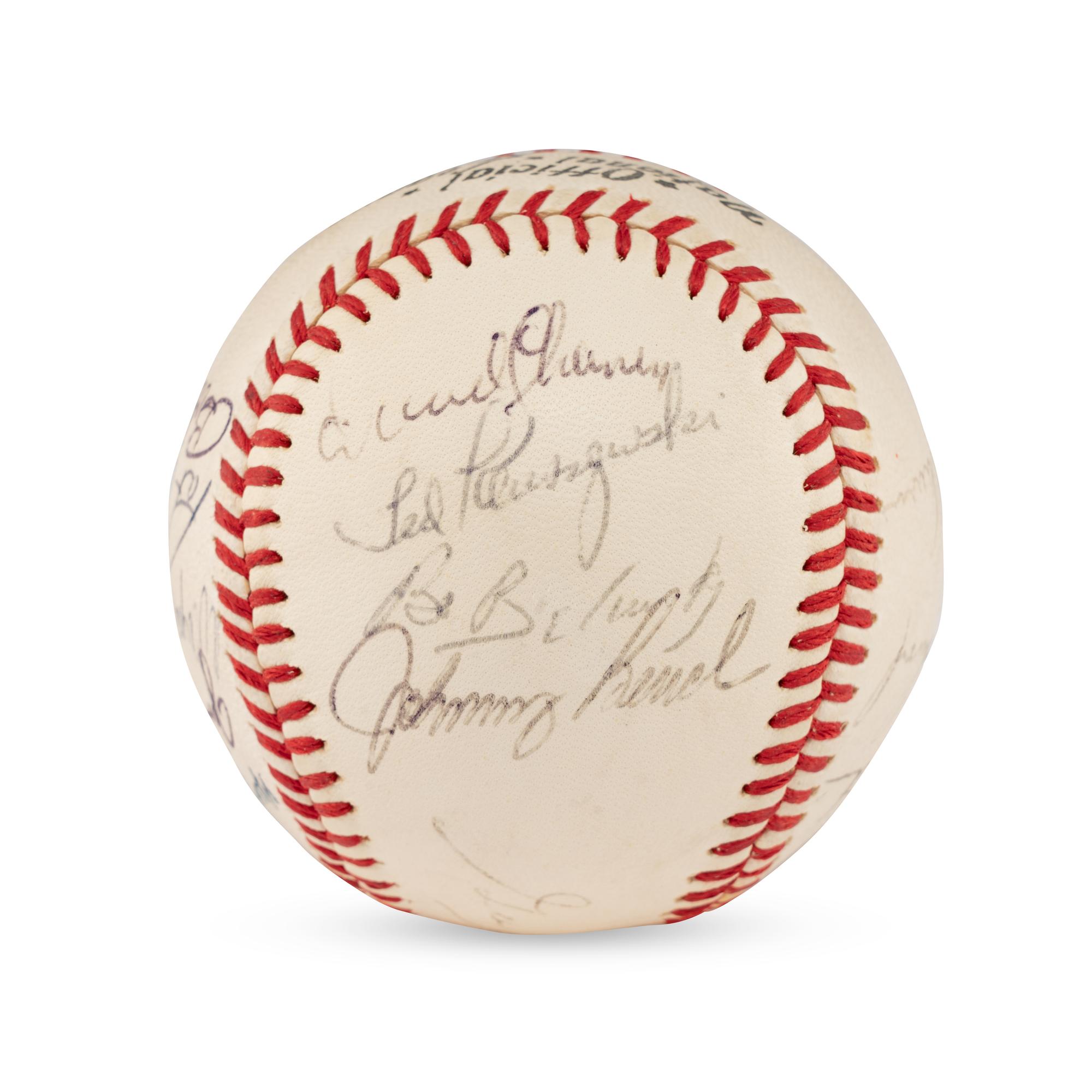 A 1970 Cincinnati Reds Team Signed Autograph Baseball