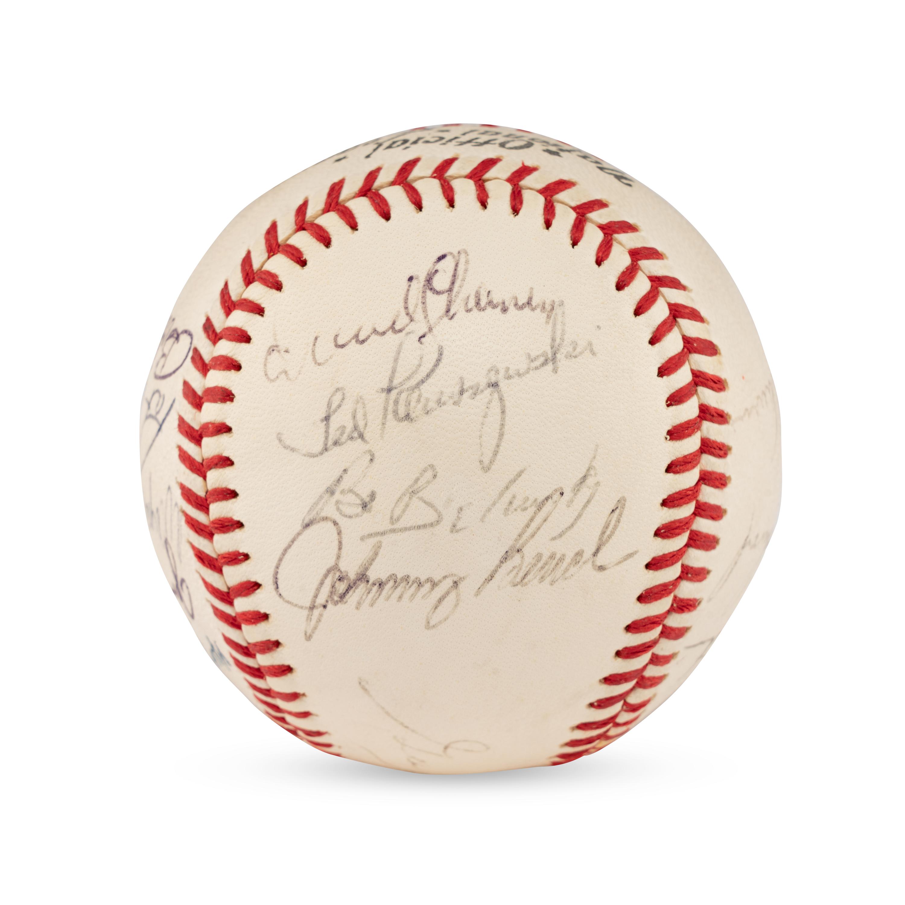A 1970 Cincinnati Reds Team Signed Autograph Baseball
