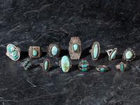 An Assortment of Navajo and Zuni Silver Rings