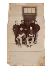 [INDIAN WARS]. A group of 7 photographs of George Lawson Scott and fellow officers stationed in the American West.