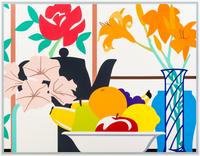 Tom Wesselmann, (American, 1931–2004), Still Life with Petunias, Lilies and Fruit, 1988