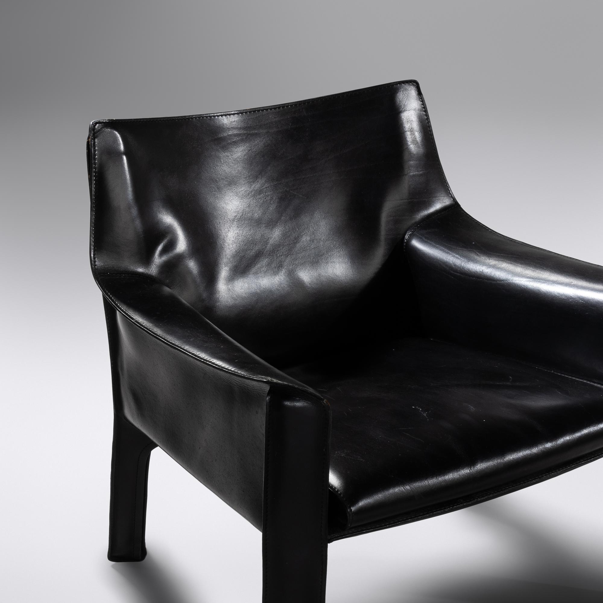 Pair of 'Cab' Armchairs, c. 1976 Cassina, Italy