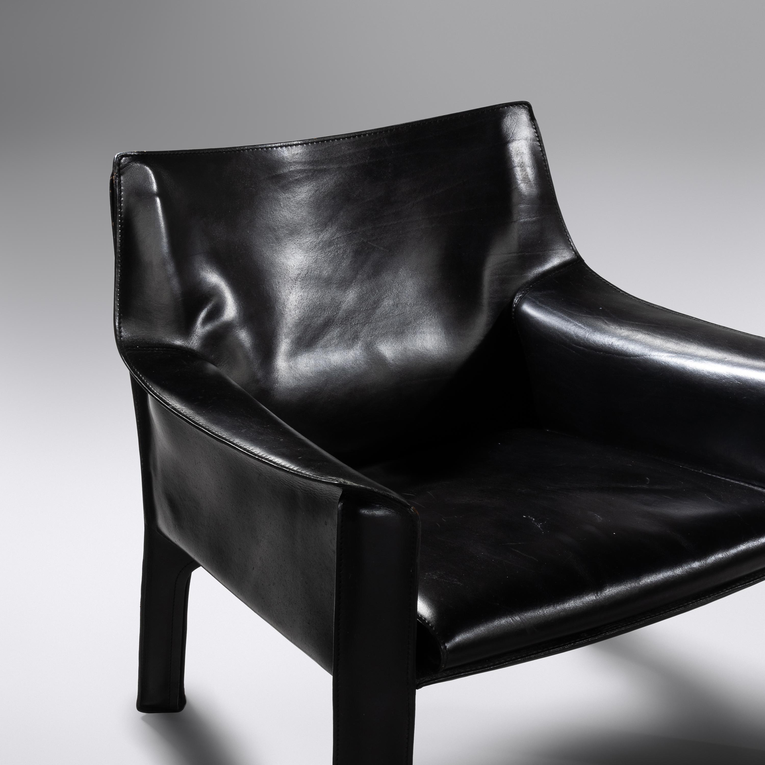 Pair of 'Cab' Armchairs, c. 1976 Cassina, Italy