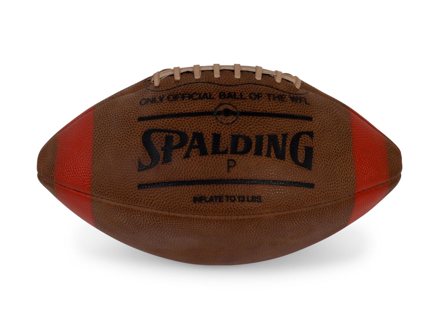 An Uncommon 1974 WFL (World Football League) Original Spalding Official Game Ball,