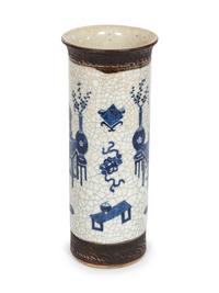 A Pair of Chinese Blue and White Porcelain Vases