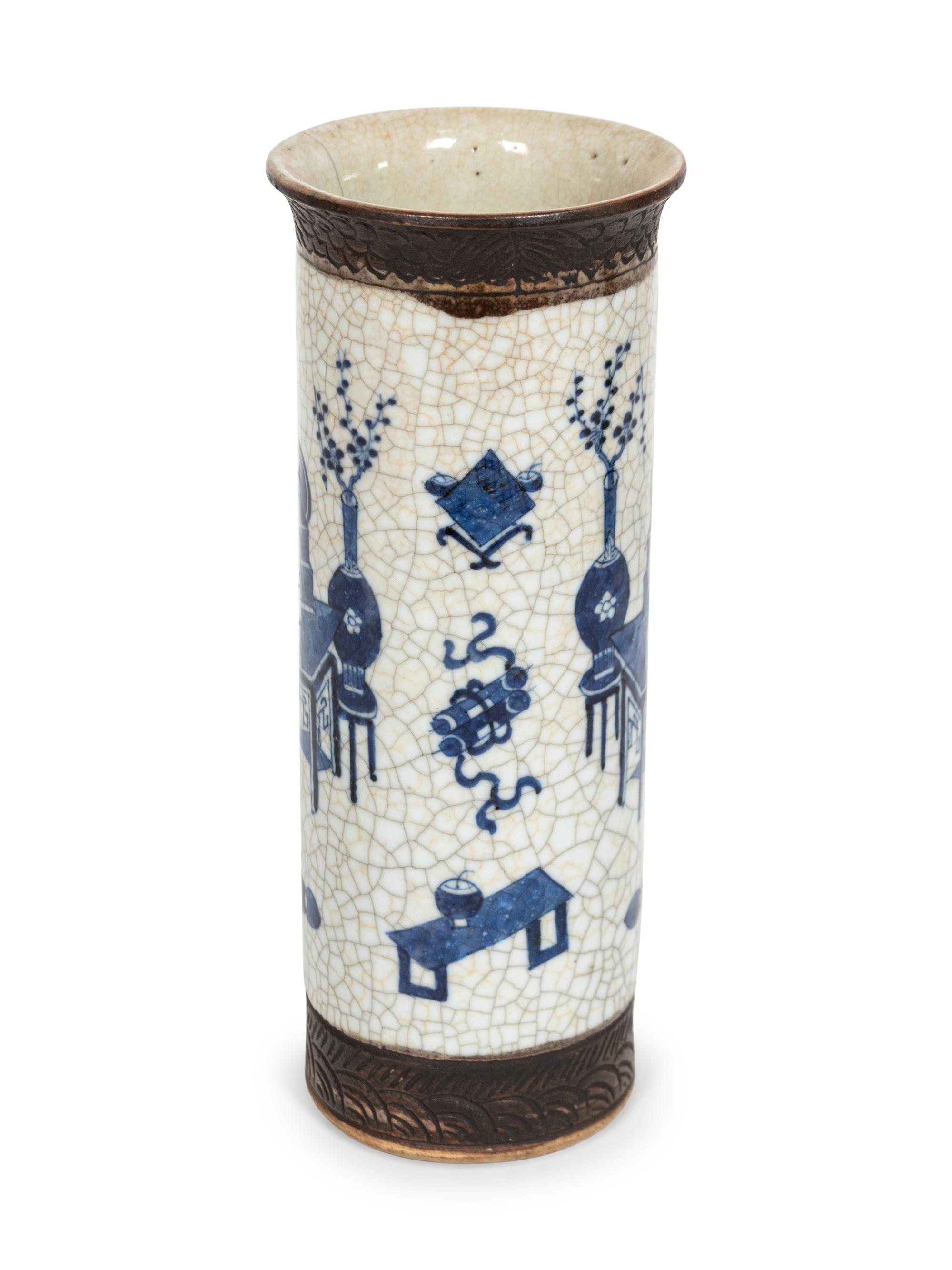A Pair of Chinese Blue and White Porcelain Vases
