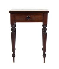 An American Mahogany Side Table Height 29 3/4 x width 22 x depth 19 inches.