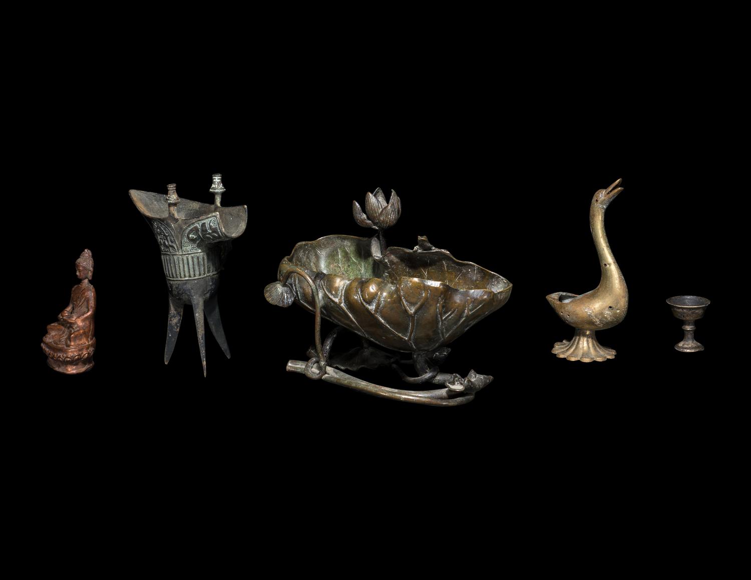 Five Asian Bronze Articles