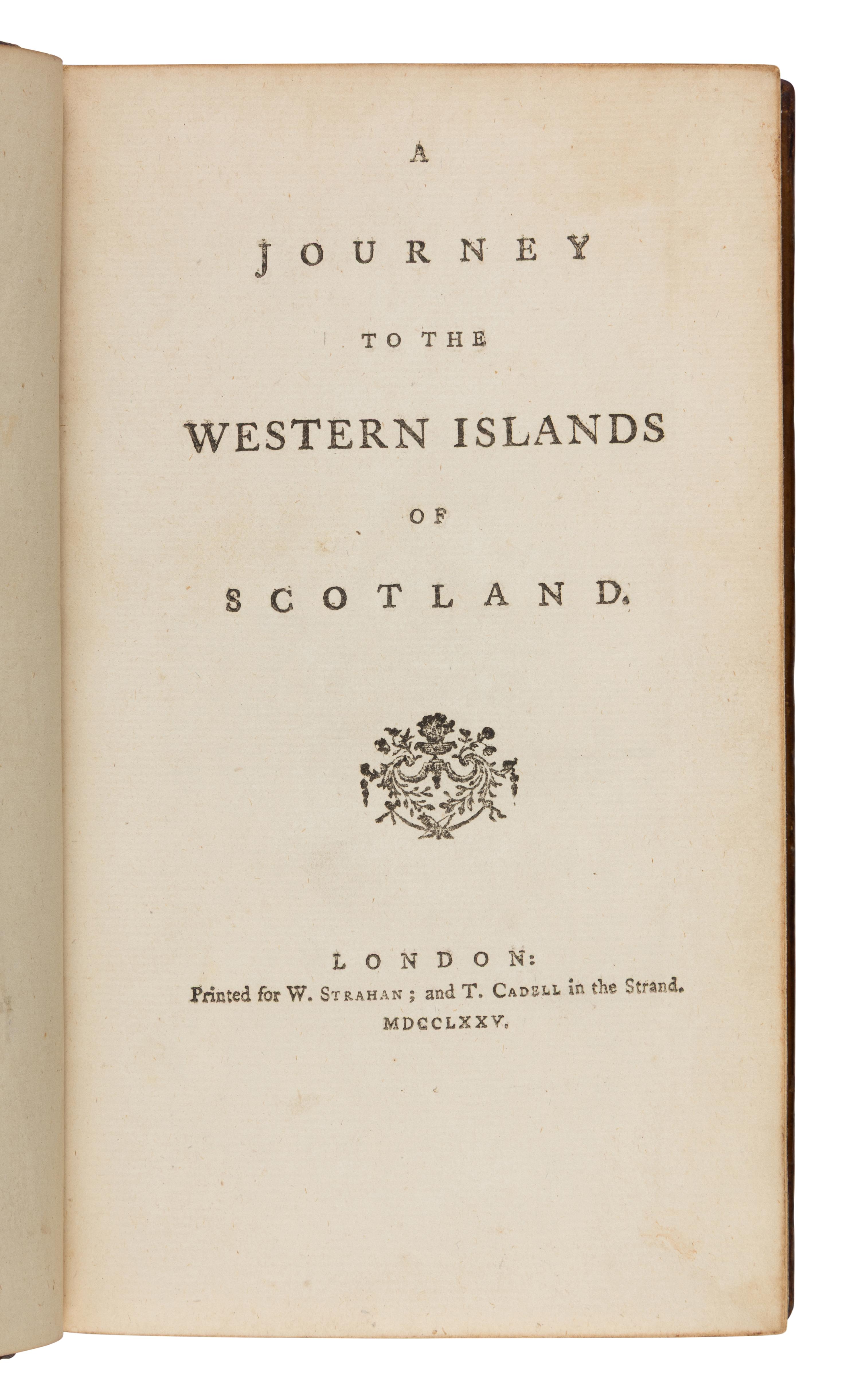 [Literature] Johnson, Samuel. A Journey to The Western Islands of Scotland